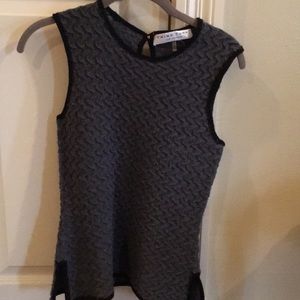 Trina Turk gray sleeveless sweater